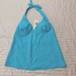 🫐🫐🫐 NWT QUINTSOUL WOMENS SWIM WIRE FREE TANKINI TOP SIZE S 🫐🫐🫐